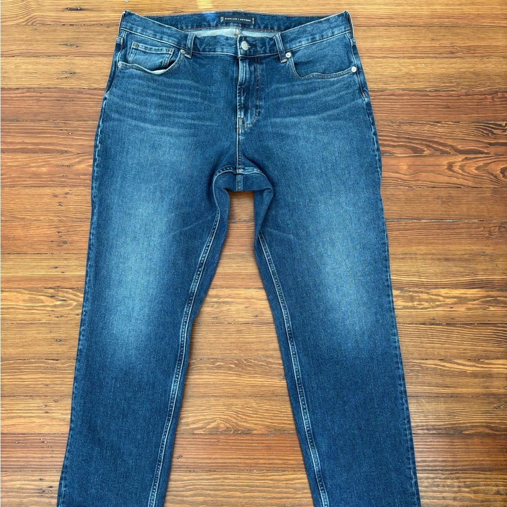 Everlane Medium Wash Athletic Fit Uniform Stretch Denim